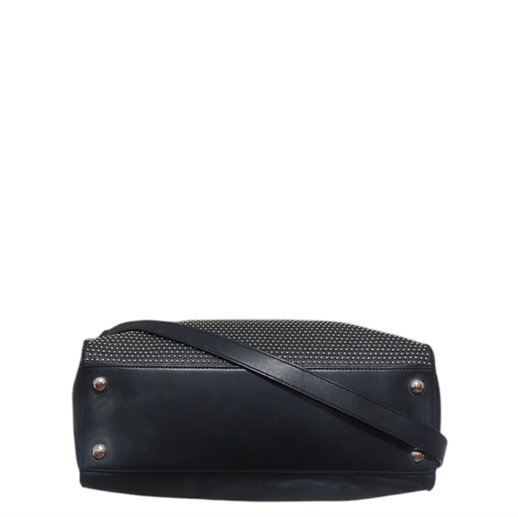 Michael Kors Hamilton Micro Studded Black Leather Shoulder Bag EUC - Picture 6 of 12